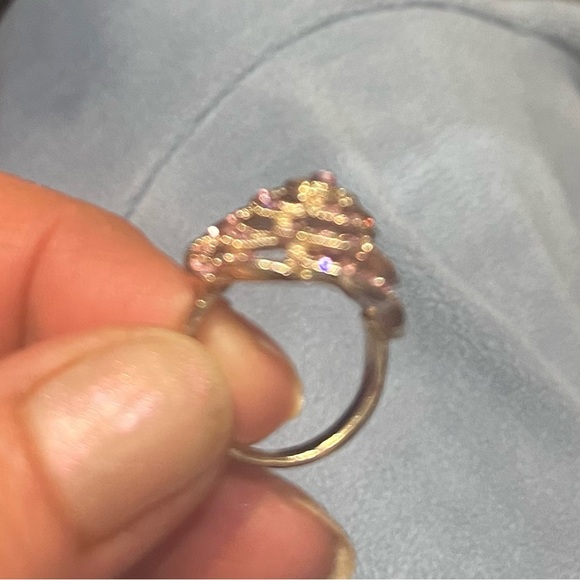 Vintage 1970’s rose stone golden ring. Perfect for Mothers Day - Picture 5 of 5